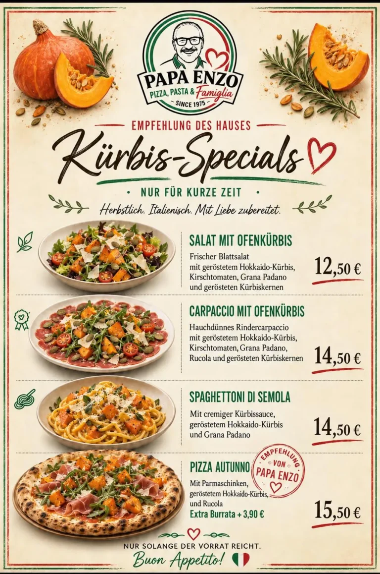 Spezial Menü Pizza